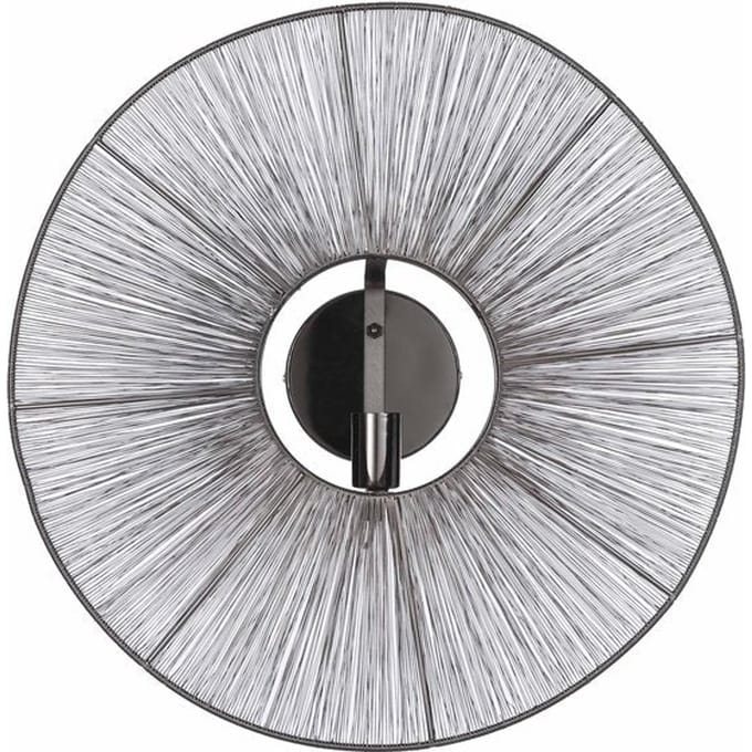 Mica Decorations - Bodil Wandlamp - H18 x Ø60 cm - Metaal - Zwart