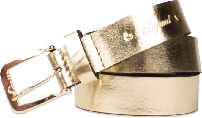 Legend Dames - Leren riem - Goud - 95cm
