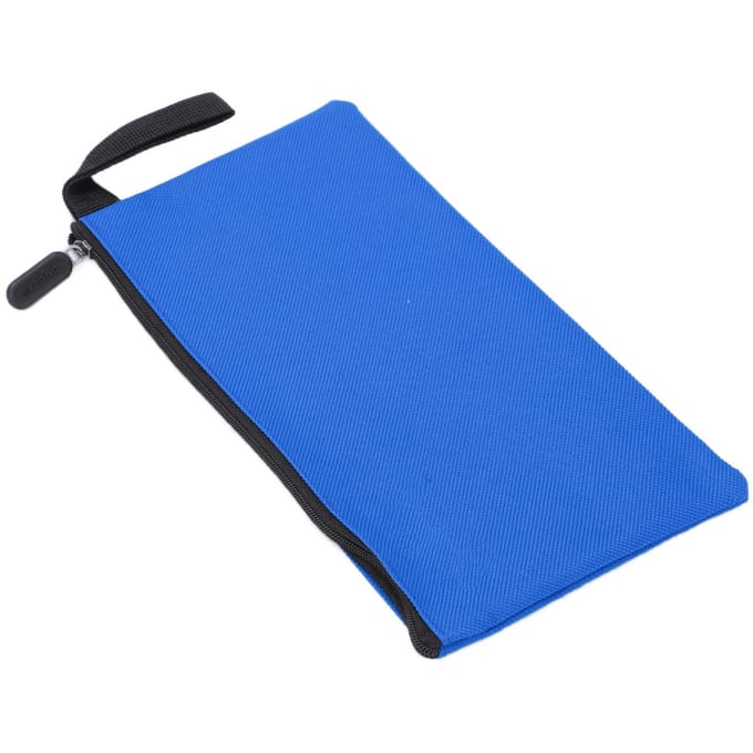 Sac à outils en toile Durable Imperméable Portable Pochette zippée en toile pour le rangement d'articles Bleu bleu