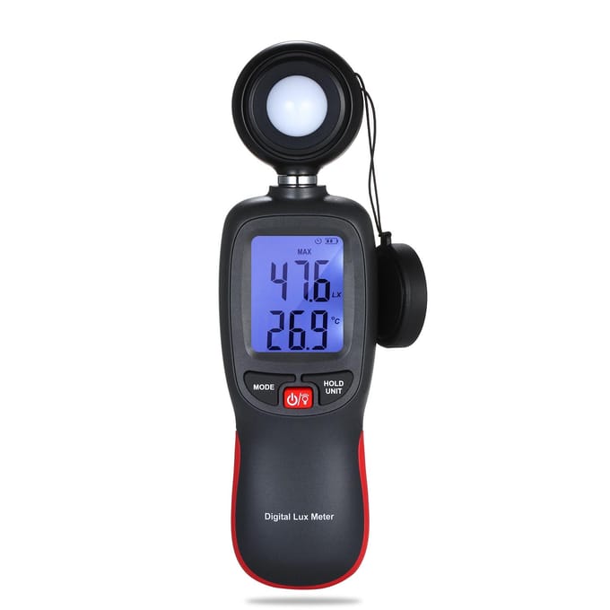 Luxmètre numérique à affichage LCD, illuminomètre portatif, Mini luminomètre noir