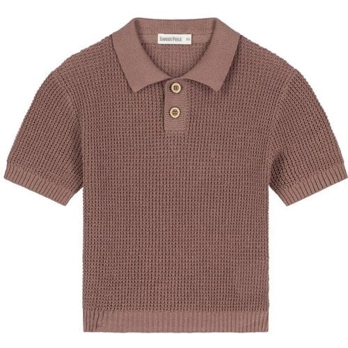 Sweet Petit baby polo Red Brown 62 heren