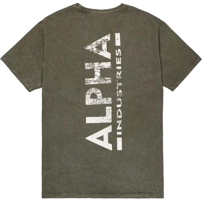 T-shirt met print op de rug Alpha Industries Vintage