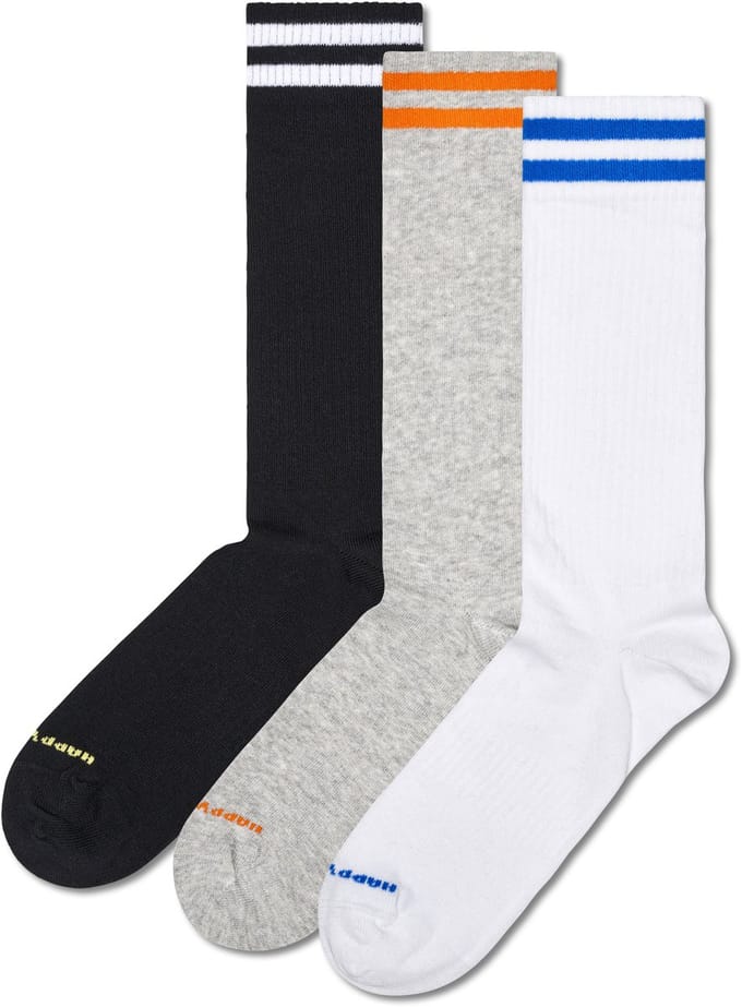 Happy Socks - 3-Pack Solid Sneaker Socks - Dames - Sokken