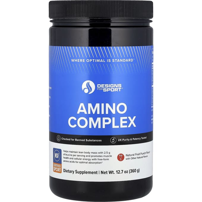 Designs for Sport®, Amino Complex, Fruit Punch, 360G (12.7Oz)