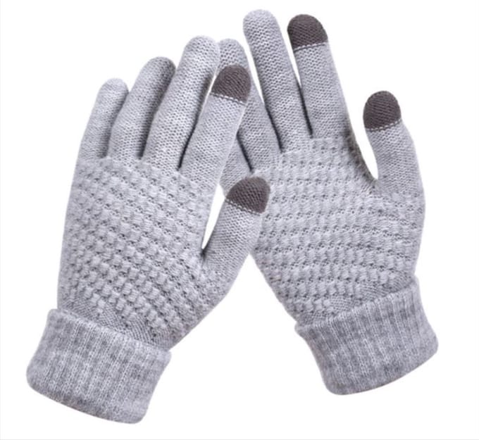 *** Touchscreen Gebreide Handschoenen - One Size - Warme Winter Favoriet - Warme Handen - van Heble® ***