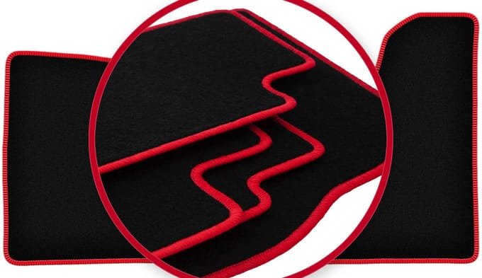 CARLUX-RED automatten voor: Microcar Virgo microcar (0)