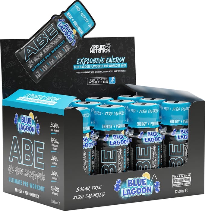 Applied Nutrition - ABE Ultimate Pre-Workout Shot (Blue Lagoon - 12 x 60 ml)