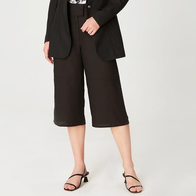 Brede capri -broek
