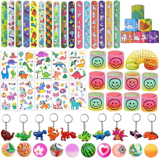 SolidKeus - 58 Stuks Party Bag Vullers voor Kinderen met Diverse Speelgoed