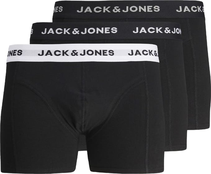 Jack & Jones Solid Trunk Boxershorts Heren (3-pack) - Maat XL