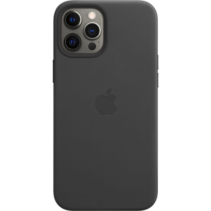 Leather Backcover MagSafe voor de Apple iPhone 12 Pro Max - Black