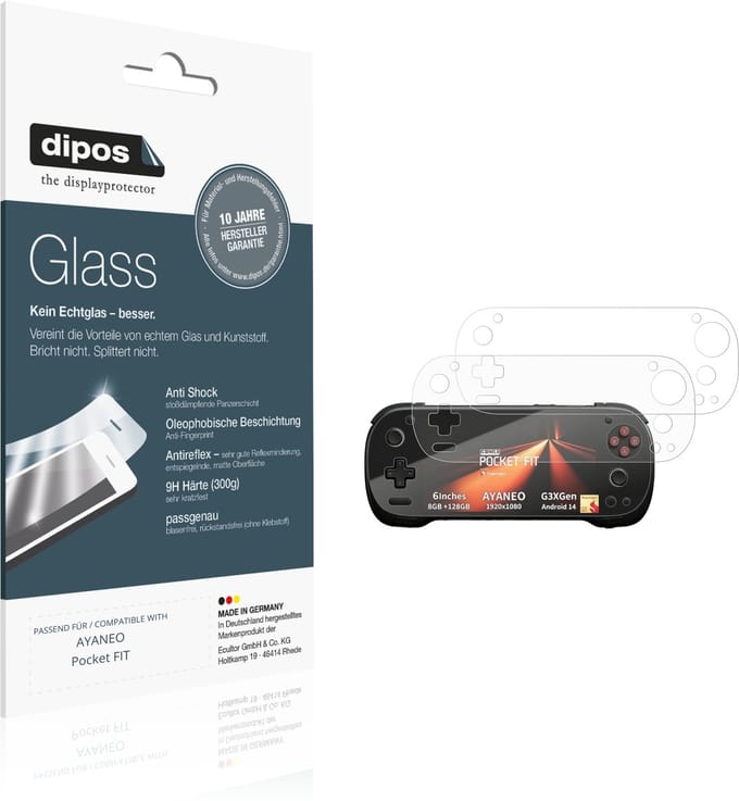 dipos – 2x Matte Pantserfolie geschikt voor AYANEO Pocket FIT | 9H Screenprotector
