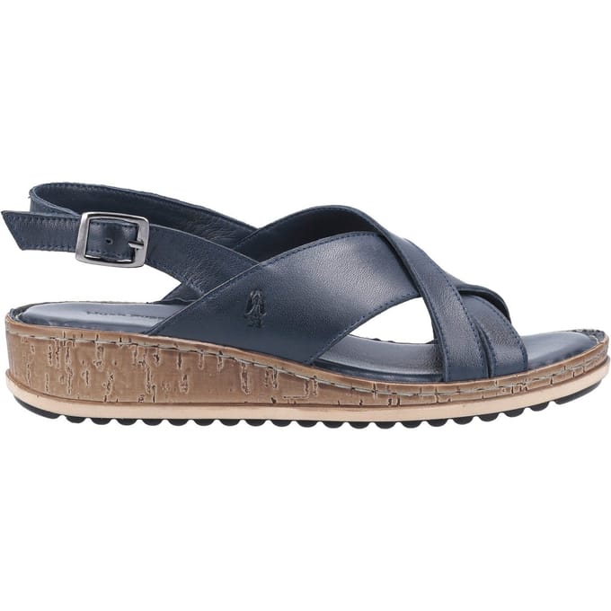 Hush Puppies Vrouwen/dames Elena Leren Wigsandaal (Marine)