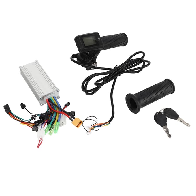 Contrôleur 36V 48V 500W pour Trottinette Électrique 805 Ensemble Panneau Accélérateur Plein Tournant Kit de Conversion Vélo Électrique black