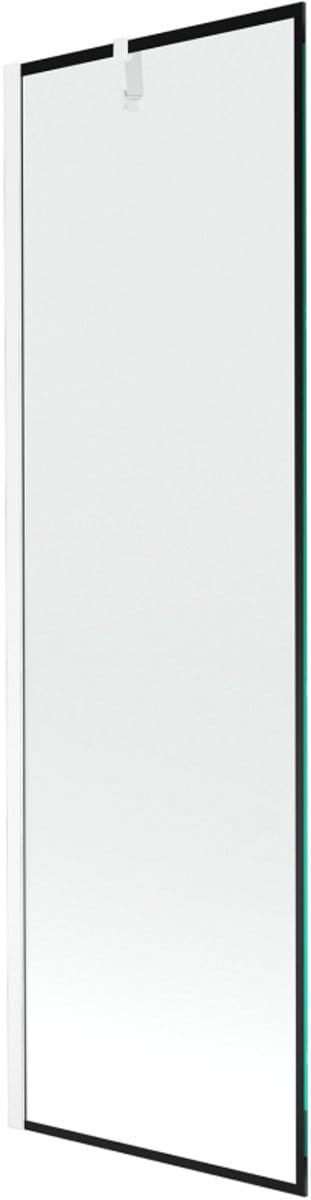 Mexen Next 1-delige badscherm 60 x 150 , zwart frame, wit - 895-060-000-00-70-20