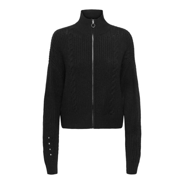 Jacqueline de Yong Justy ice l/s short zip cardigan