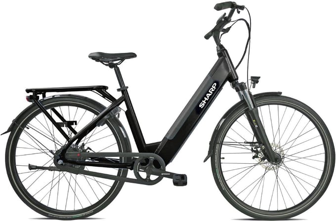 Sharp Automatic elektrische stadsfiets 12.8Ah 28 inch