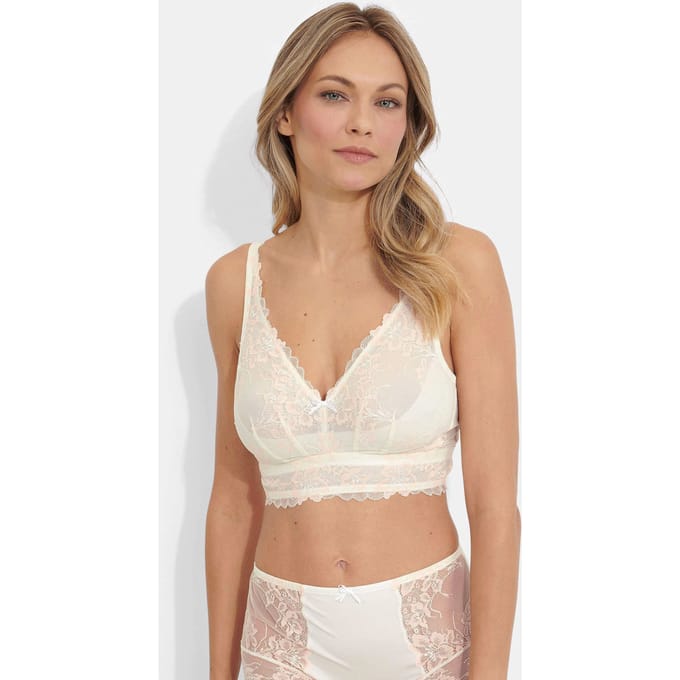 Beha zonder beugels van modal - champagne / rosé - Gr. 80 E van Goldner Fashion
