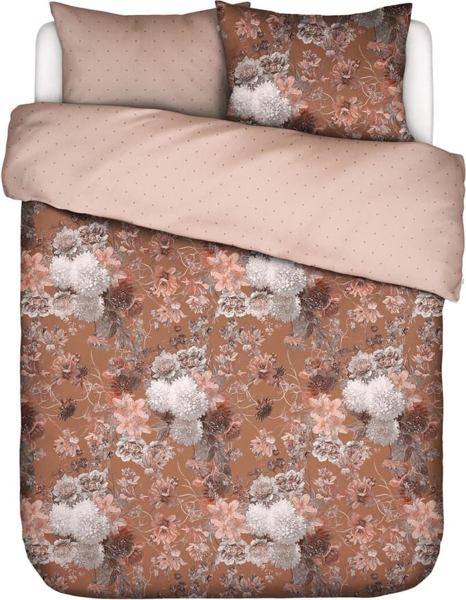 ESSENZA Maily Dekbedovertrek Mokka - Tweepersoons – 200x200/220 cm