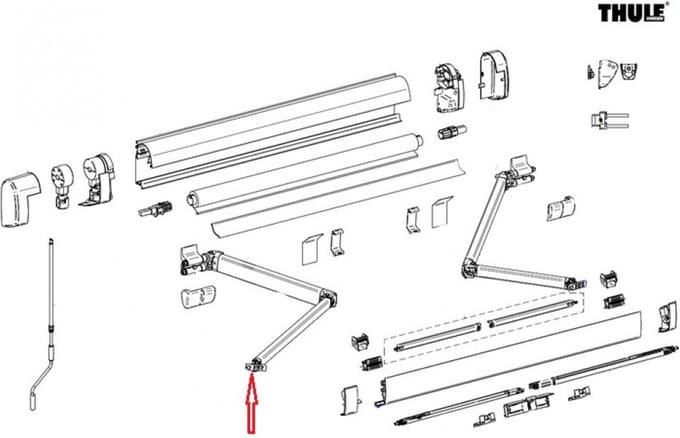 Thule Connection Lead Rail LH+RH 5200