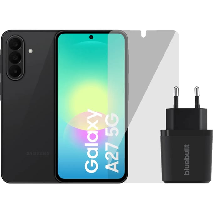 Samsung Galaxy A27 128GB Zwart 5G + Basis Accessoirepakket