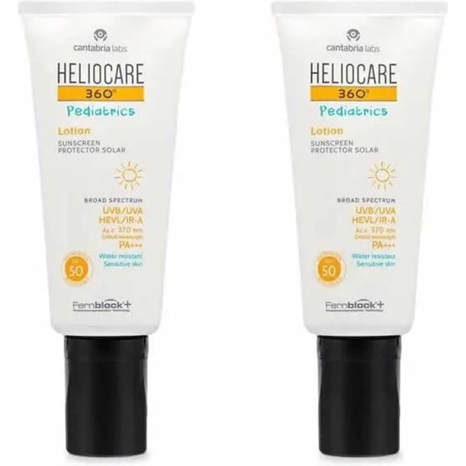 Heliocare 360 Pediatrics Lotion Spf 50+ 2x200ml white