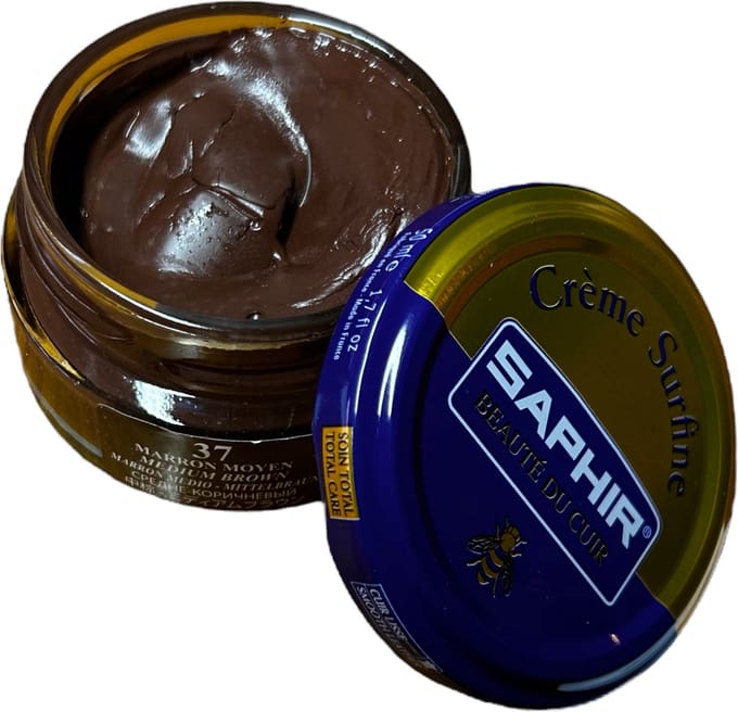 Saphir Creme Surfine (schoenpoets) Middel Bruin