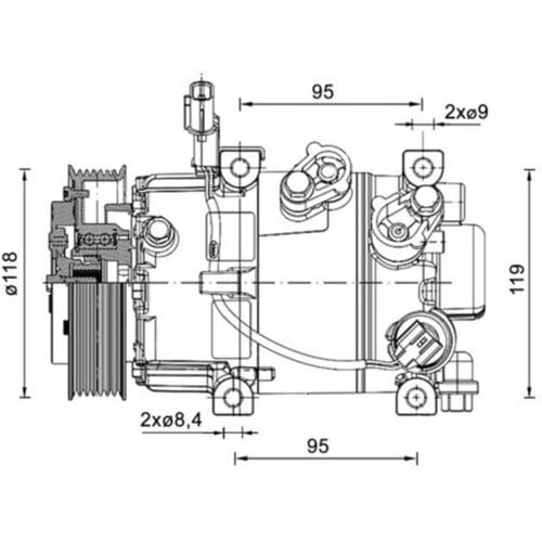 Airco-compressor MAHLE ACP 1463 000P