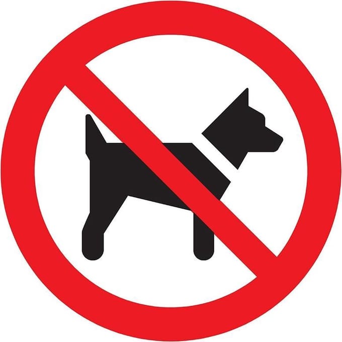 Pickup bord rond diameter 18 cm - Verboden voor honden