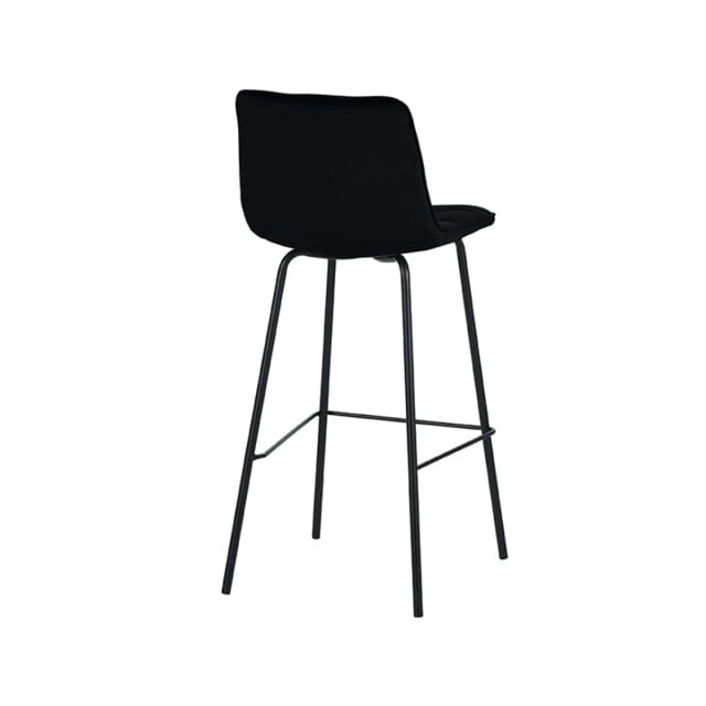 LABEL51 - Barstoel Bistro - Zwart - 51x44x115cm - Set van 2