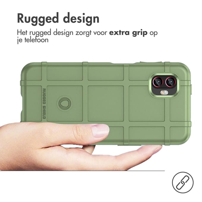 imoshion Rugged Shield Backcover voor de Samsung Galaxy Xcover 6 Pro - Donkergroen
