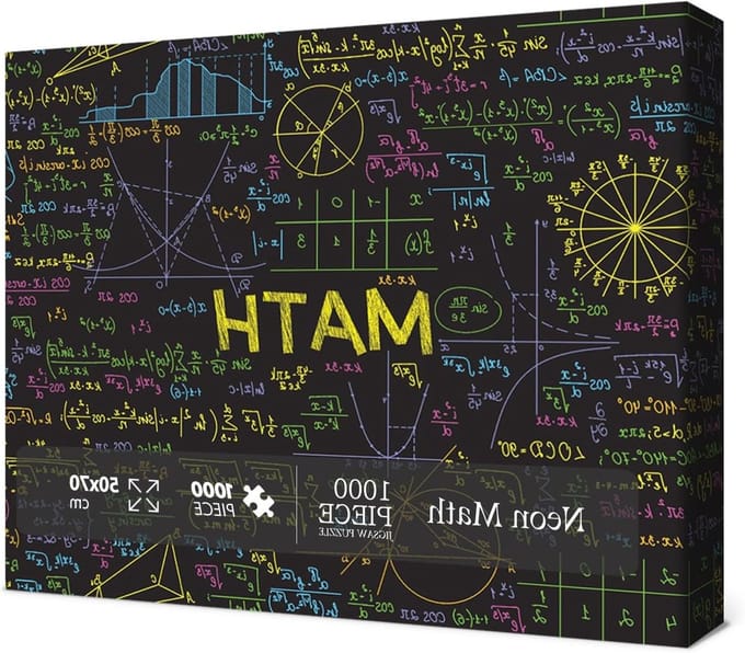 Wiskunde Formule Puzzel - Neon Puzzel Educatieve Puzzel - Ontspanning en Leren - Stimulerende Neon Kunst