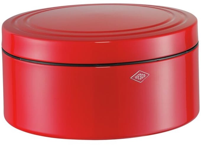 WESCO Classic Line Gebaksdoos met Deksel | 4 Liter | Metaal - Rood | Koekjesdoos