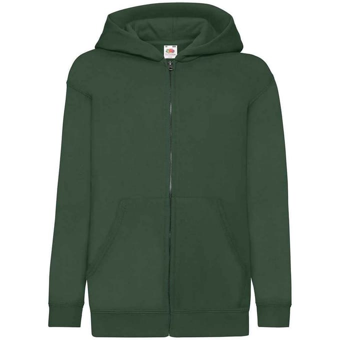 Fruit of the Loom Kinderen/Kinderkapjes Sweatshirt (Fles groen)