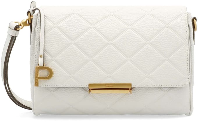 PICARD Leren Schoudertas Broadway Crossbody Bag White Lily Wit