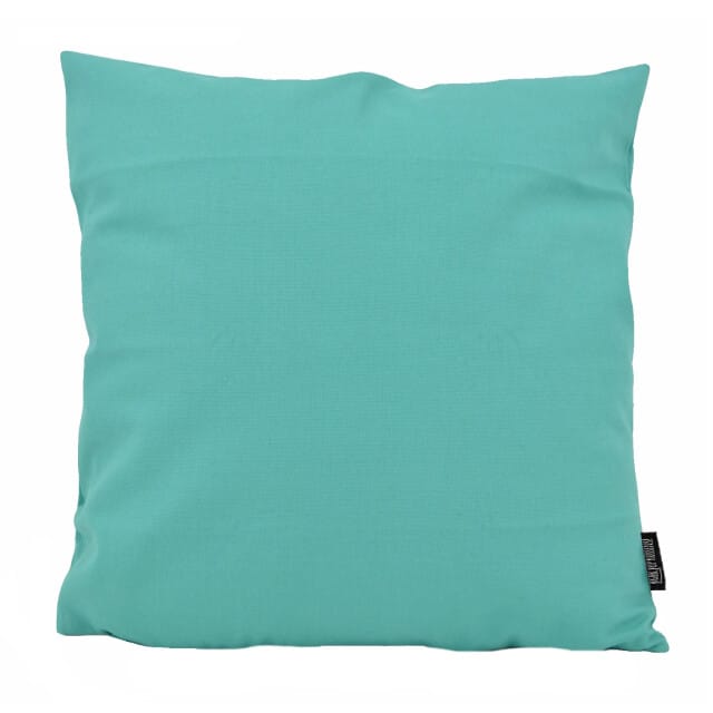 Gek op kussens! Sierkussen uni aqua | 45 x 45 cm | katoen/polyester