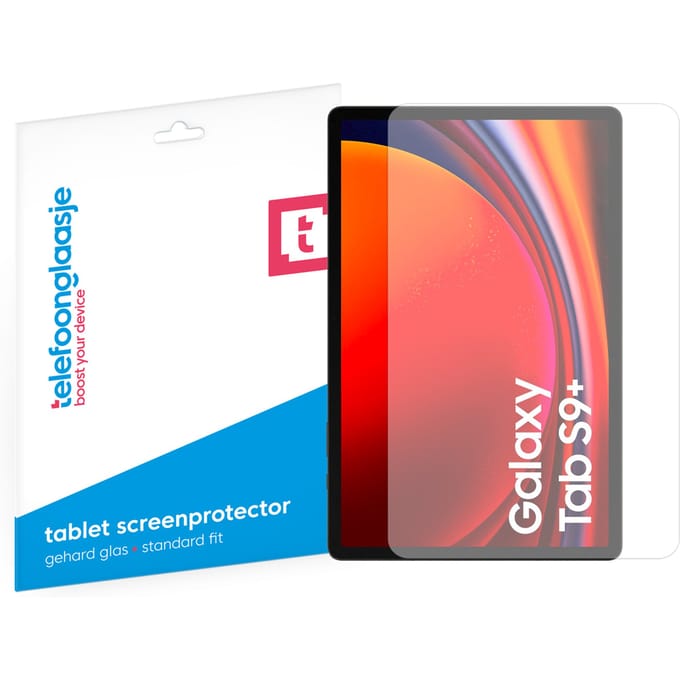 Samsung Galaxy Tab S9+ screenprotector gehard glas