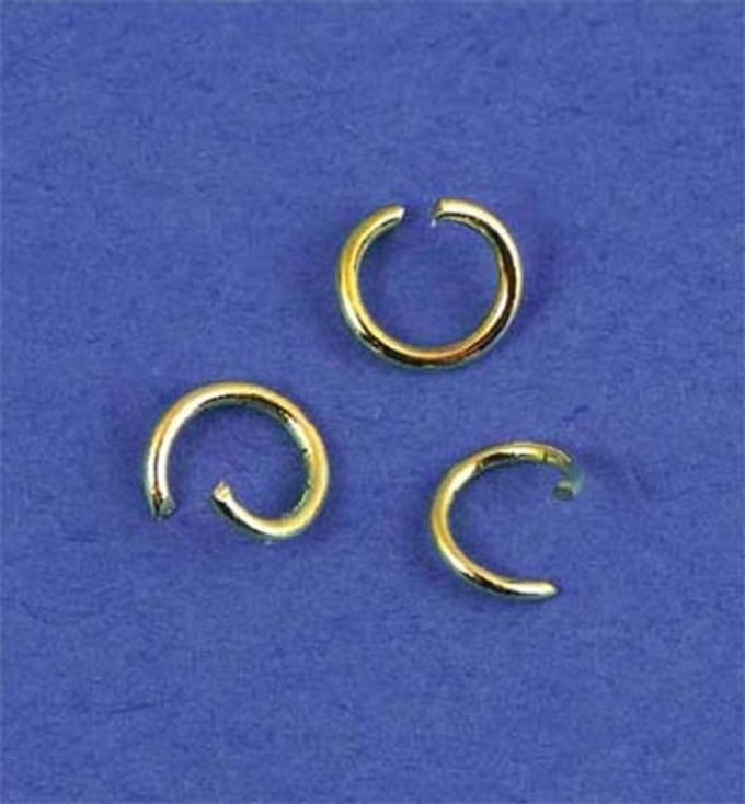 Split Ring, 5mm, Gold 50pcs