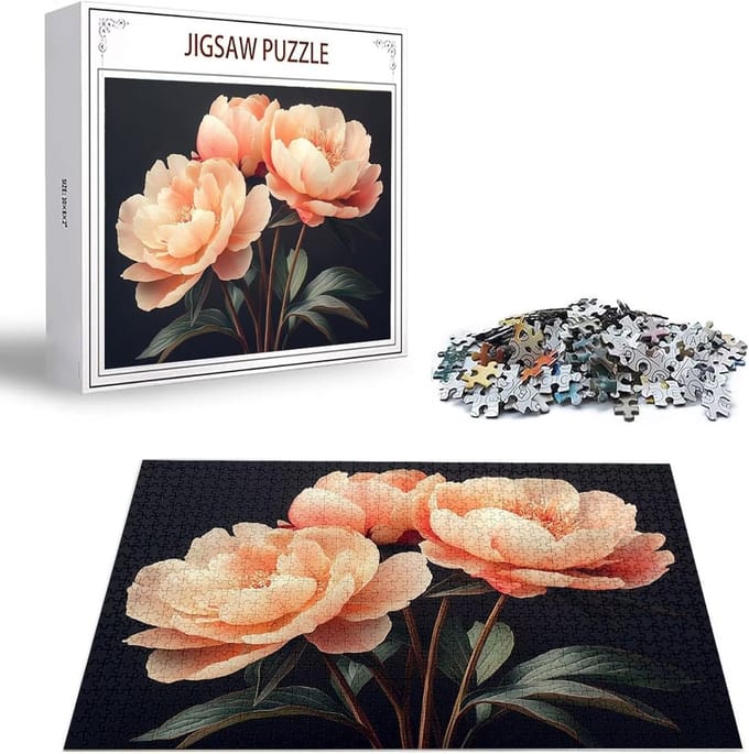 Houten Puzzel - Bloemen Legpuzzel - Ontspanning Thuis - Premium Kwaliteit - 122 x 81 cm