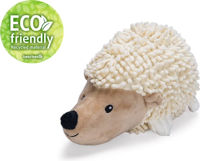 Beeztees Eco hondenknuffel egel Ittie - Hondenspeelgoed - zonder piep