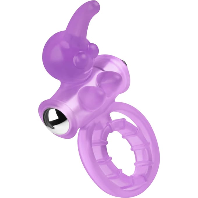 Penis- en testikelring met clitoris-stimulator, 3 ‑ 8 cm