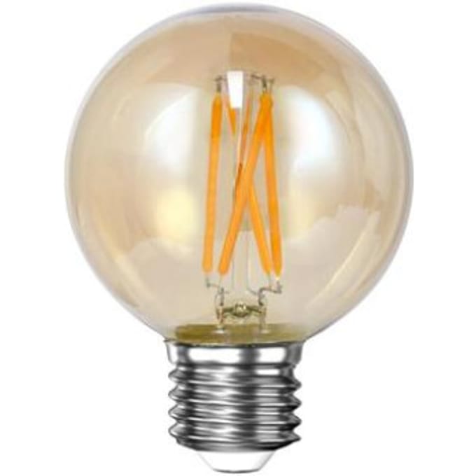 Hoyz lichtbron led [g60] filament bol Ø6 amberkleurig glas