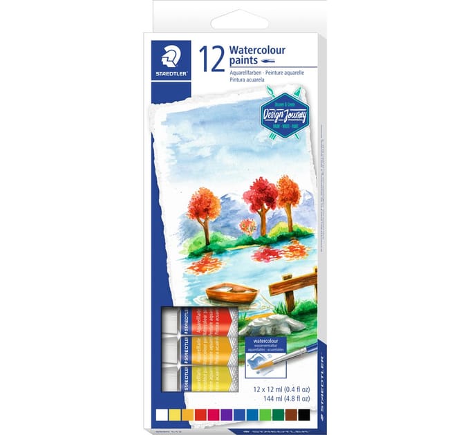 Staedtler Aquarelverf set, 12 tubes