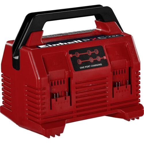 Einhell Quattrolader - Power X-Change - 18 V - Laadvermogen: 4A - Parallel opladen van 2x2 accu's - Refresh-modus - Geschikt voor alle Power X-Change Accu's