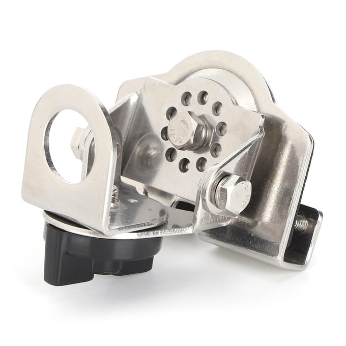 K3-66 Mobiele Antennevoet RVS 360 Graden Draaibare Antennebeugel voor Mobiele Auto black