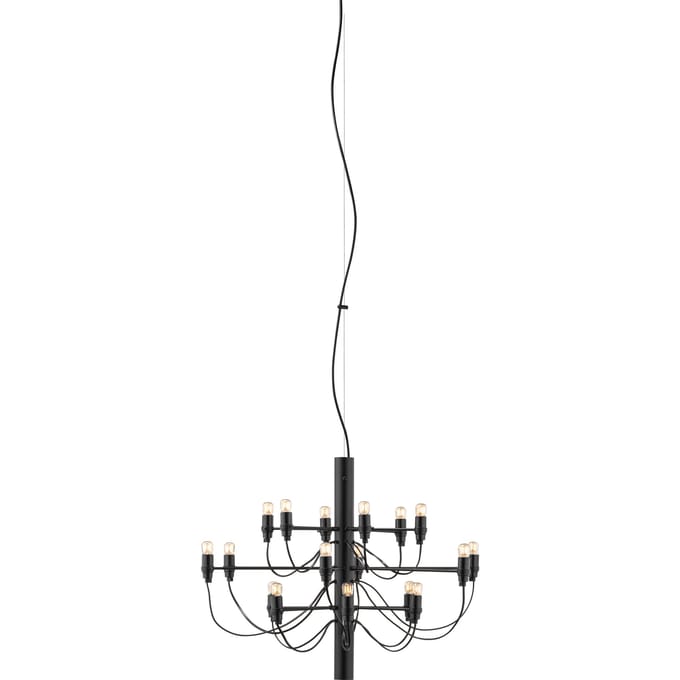 Flos 2097/18 Clear Bulbs Hanglamp - zwart