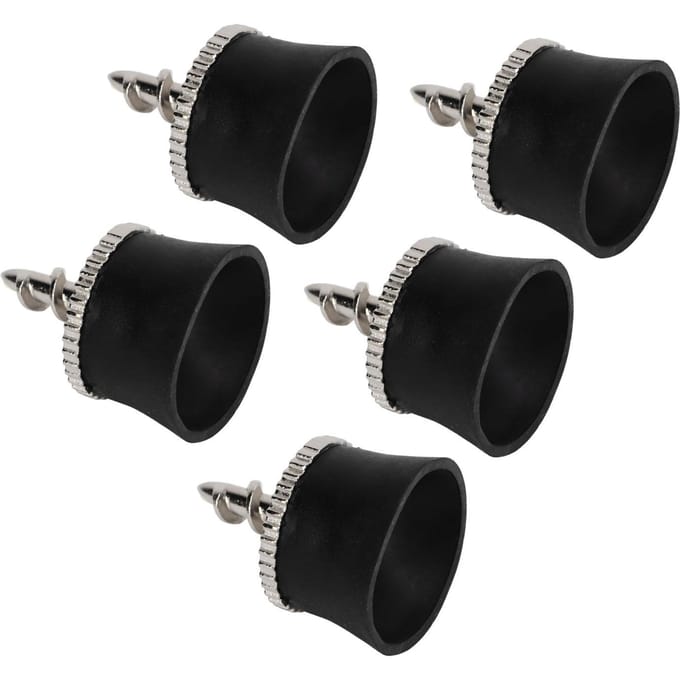 5 STUKS Golfbal Zuignap Siliconen Zinklegering Golf Grijper Niet Bukken Golfbal Picker Accessoires black