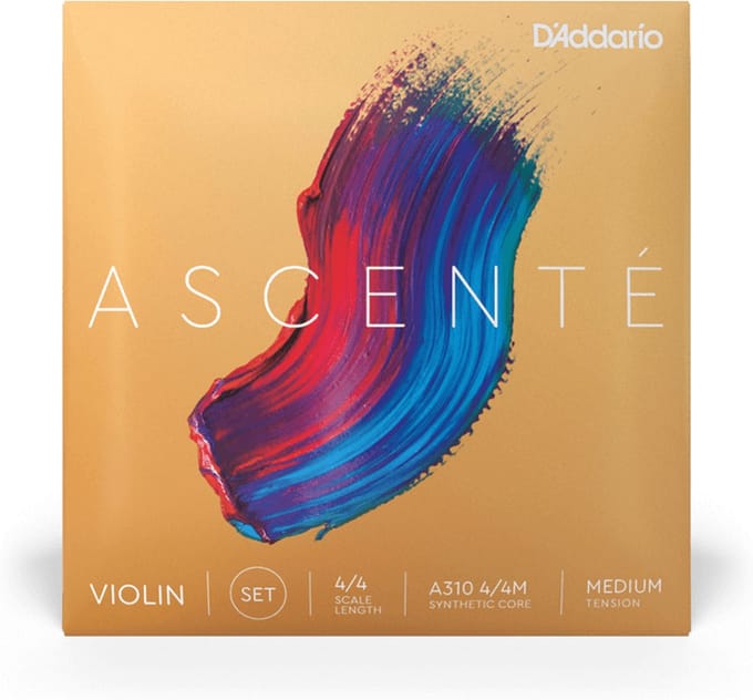 D'Addario A310 4/4M Ascenté Vioolsnaren 4/4e Viool - Medium Spanning