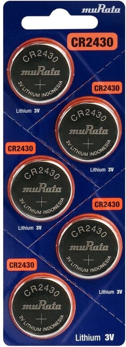 Murata CR2430 Knoopcel batterijen 5 stuks