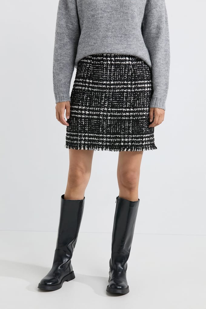 Josephine & Co Arthur Skirt Print Black Maat: 36 | Mini Rokken Outlet | Dames | Zwart